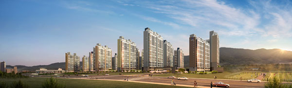 성산반도유보라 아이비파크는 지하 3층~지상15층, 17개동, 전용면적 55, 56, 64, 78, 86㎡ 아파트 총 1045가구를 짓는 대단지 프로젝트다. /반도건설 제공