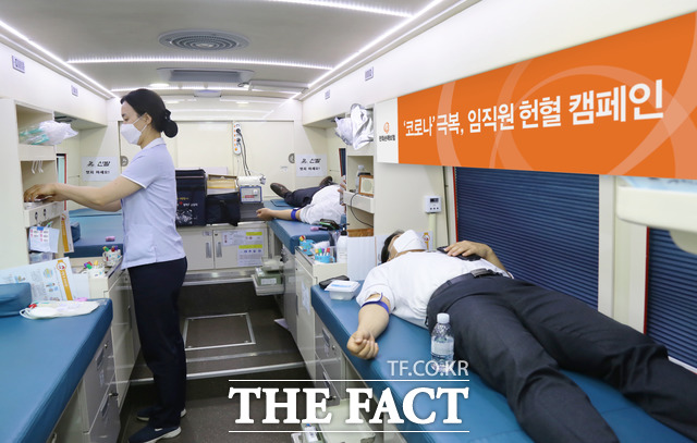 한화손해보험은 7일 본사 임직원이 참여한 헌혈캠페인을 진행했다고 밝혔다. /한화손해보험 제공