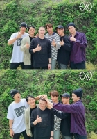  엑소, 수호 입대 현장 공개…아빠 된 첸도 참석해 '눈길'