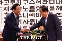 [TF포토] 문희상 국회의장 예방한 주호영 미래통합당 원내대표