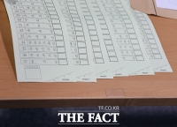 [TF포토] 검찰 출석 전 투표용지 다시 공개하는 민경욱