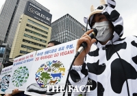 [TF포토] '육식대신 채식을!'