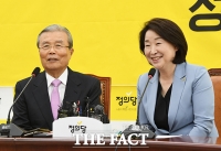 [TF포토] 심상정 대표 예방한 김종인 비대위원장