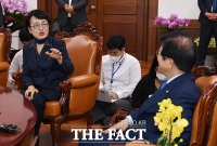 [TF포토] 박병석 국회의장 예방한 김진애 원내대표