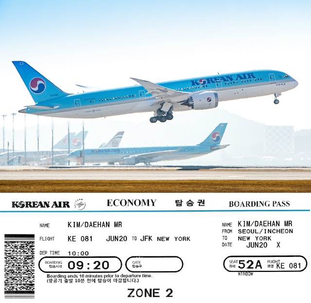 대한항공이 코로나19 감염 방지를 위한 사회적 거리두기의 일환으로 전 노선 일반석 승객을 대상으로 Back to Front 방식의 존 보딩을 시행한다. /대한항공 제공