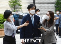 [TF사진관] '감찰 무마 의혹' 조국 법원 출석