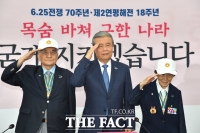 [TF포토] 경례하는 김종인