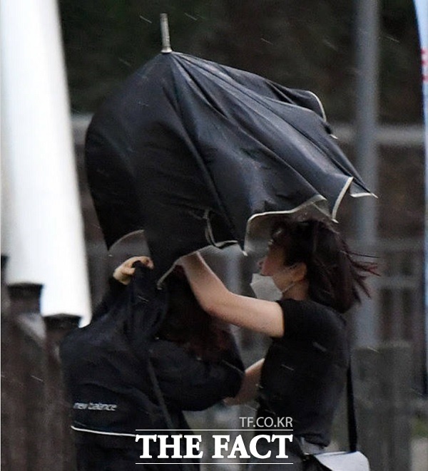 기상청에 따르면 오늘(24일)은 전국에 많은 장맛비가 내리면서 더위는 한풀 꺾이겠다. /임영무 기자