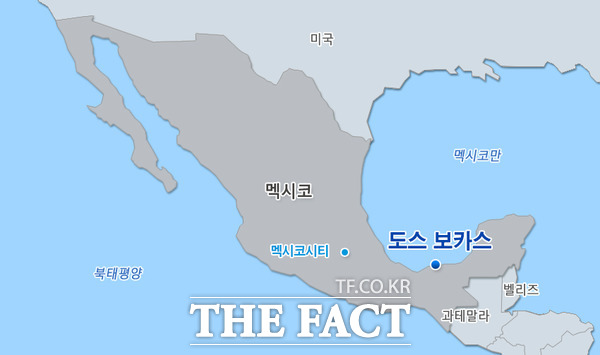 멕시코 동부 타바스코(Tabasco) 주 도스보카스(Dos Bocas) 지역 현장 위치도 /삼성엔지니어링 제공