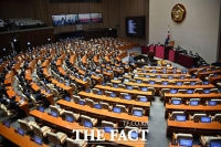 [TF사진관] '미래통합당 없이 열린 본회의'