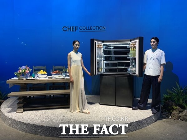 삼성전자가 소비자들의 라이프스타일을 반영한 맞춤형 냉장고 신제품 뉴 셰프컬렉션을 공개했다. /성동구=최수진 기자