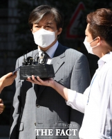 [TF포토] 취재진 질의 답하는 조국 전 장관