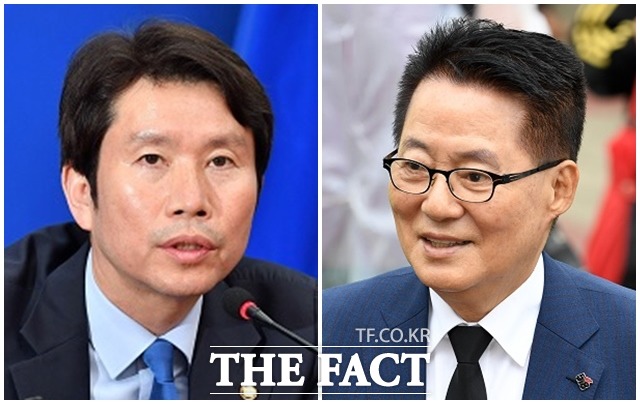 문재인 대통령이 8일 오후 1시45분께 이인영(왼쪽) 통일부 장관 후보자, 박지원 국가정보원장 후보자에 대한 인사청문요청안을 재가했다. /더팩트 DB