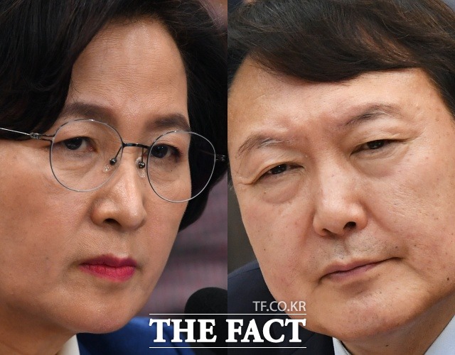 추미애 법무부 장관이 윤석열 검찰총장의 검언유착 사건 독립적 수사본부 구성 건의를 사실상 받아들이지 않았다./더팩트 DB