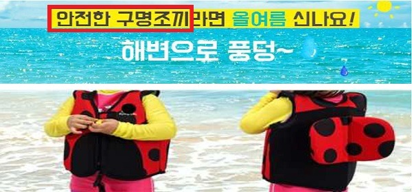 한국소비자원이 온라인 쇼핑몰에서 판매되는 구명복에 대한 실태조사를 실시한 결과, 대부분의 제품이 보호시설이 있는 곳에서만 사용이 가능한 부력 보조복인 것으로 나타났다. /소비자원 제공
