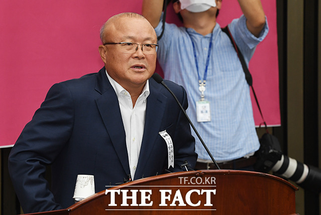 부동산 정책 관련 발언하는 김희국 의원