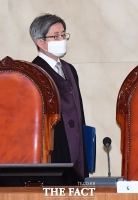 [TF포토] 이재명 선고공판 참석하는 김명수 대법원장