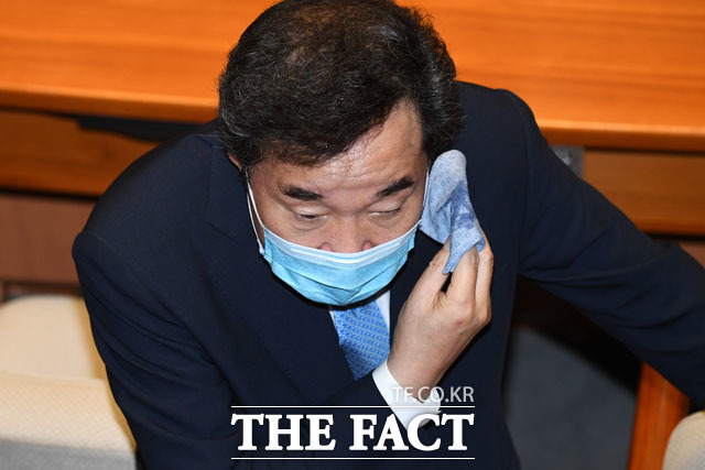 비인지 땀인지...