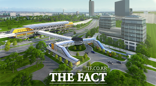 대우건설이 싱가포르에서 2억 3900만 달러(한화 약 2770억 원) 규모 도시철도 공사를 따냈다. 사진은 싱가포르 주롱 도시철도공사 조감도 /대우건설 제공
