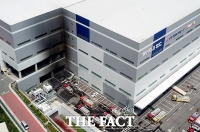 [TF포토] 검게 그을린 용인 SLC 물류센터