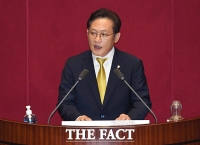 [TF사진관] 비교섭단체 대표연설 하는 배진교 정의당 원내대표