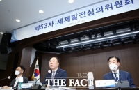 [TF포토] '제53차 세제발전 심의위원회' 발언하는 홍남기