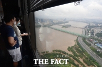 [TF사진관] '집중호우로 통제된 올림픽대로'