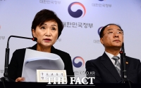 [TF포토] 수도권 주택공급 확대회의 결과 발표하는 김현미 장관
