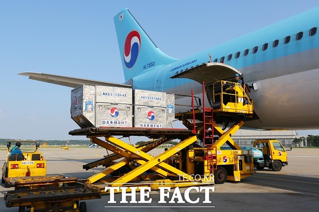 대한항공의 2분기 수송실적은 전년 동기 대비 17.3% 늘었고, 화물 부문 매출액 역시 같은 기간 94.6% 늘어난 1조2259억 원을 기록했다.
