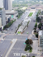 [TF포토] 사회적 거리두기 2단계, '텅 빈 도심'