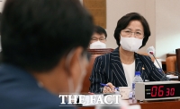 [TF사진관] 법사위 전체회의 출석한 추미애 법무부 장관