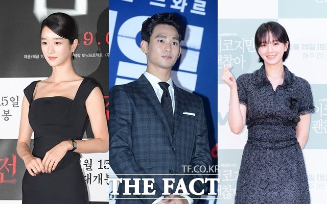 서예지 김수현 박규영(왼쪽부터)의 소속사는 모두 해외에서의 반응을 실감하고 있다고 밝혔다. /더팩트 DB, tvN 제공