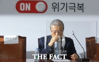 [TF포토] 물 마시는 김종인 비대위원장