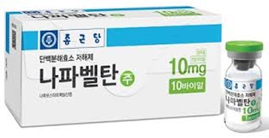 항응고제 및 급성췌장염 치료제 나파벨탄의 주성분인 나파모스타트는 한국파스퇴르연구소가 진행한 약물재창출 연구에서 코로나19 치료제로의 개발 가능성이 확인됐다.  /종근당 제공