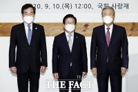 [TF포토] 오찬 간담회 참석한 이낙연-김종인