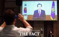 [TF포토] 영상 축사하는 정세균 국무총리