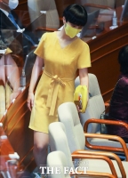[TF포토] 류호정, 오늘은 '노란 원피스'