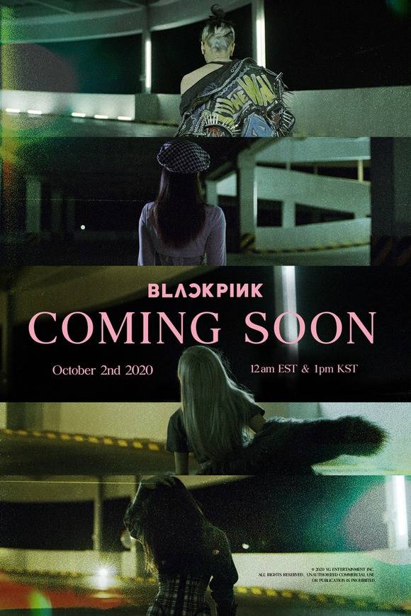 블랙핑크가 10월 2일 발매하는 첫 정규 앨범 커밍순 포스터를 공개하고 컴백 카운트다운에 돌입했다. /YG 제공