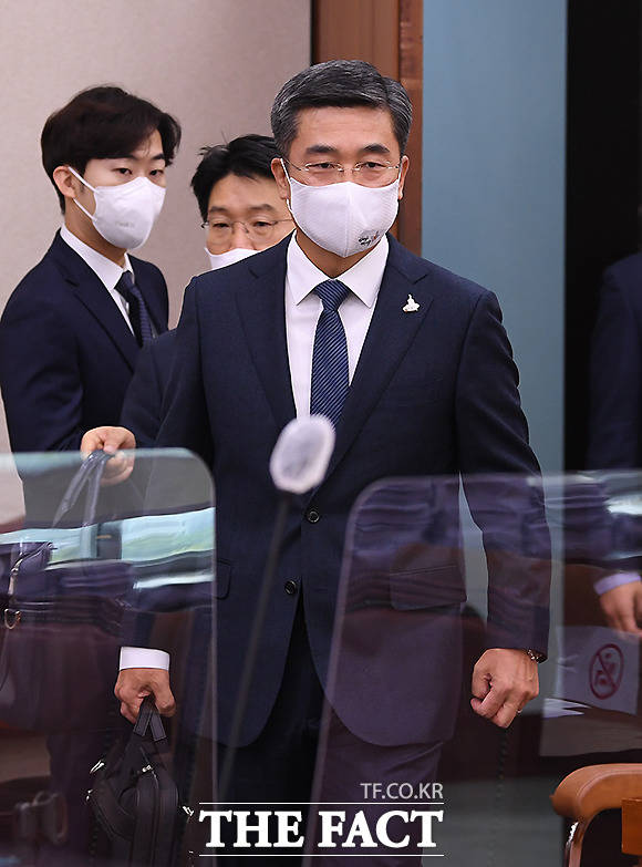 법사위 전체회의 출석한 서욱 국방부 장관