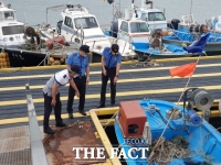  전북도, 부안군 왕등도 해역 불법어구 계고서 공시