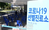 [TF포토] 비교적 한산해진 코로나19 선별진료소