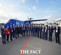  코로나19로 중단됐던 사천공항 207일 만에 운항 재개