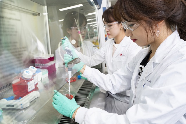 LG화학 생명과학사업본부 직원들이 신약 연구를 진행하고 있다. /LG화학 제공