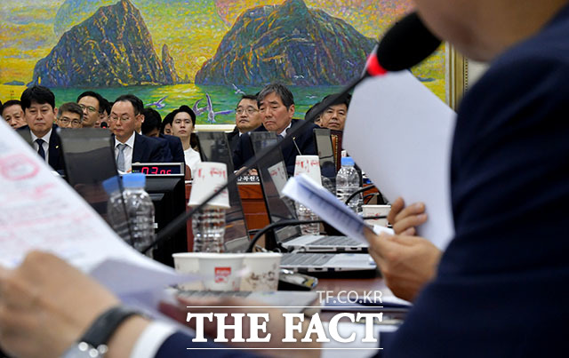 정무위원회는 지난달 25일 오전 전체회의에서 국감 증인 19명과 참고인 12명 등 총 31명에 대한 출석 요구의 건을 확정·의결했다. 이중 금융지주 회장이나 은행장 등 주요 인물들은 모두 배제됐다. 사진은 지난해 10월 8일 열린 국회 정무위원회의 금융감독원 국정감사가 진행되고 있는 모습이다. /더팩트 DB