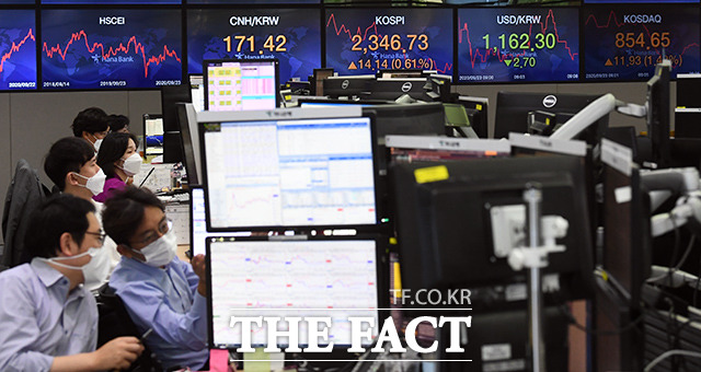 12일 코스피지수는 전 거래일 대비 12.22포인트(0.51%) 오른 2404.18로 출발했다. 코스닥지수는 3.63포인트(0.42%) 오른 875.25로 시작했다. /이동률 기자