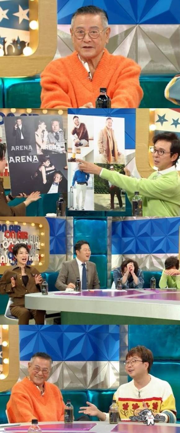 박근형이 라디오스타에 출연해 삼대 연기자 가문이 된 배경을 설명한다. /MBC 제공