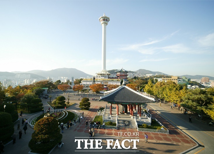 부산 중구에 위치산 용두산공원 전경. /부산시 제공