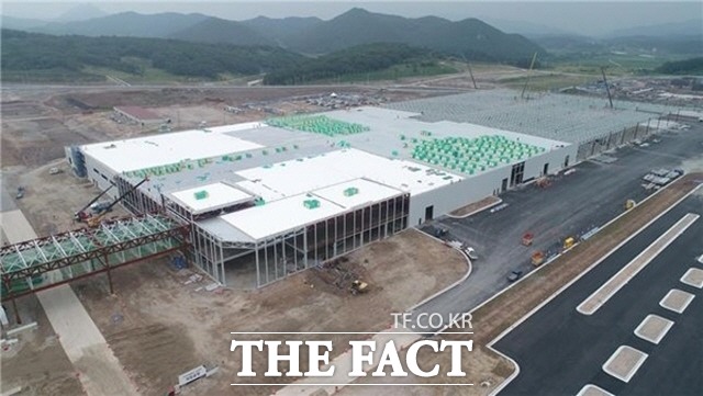 광주시가 483억원을 우회 출자해 광주형일자리 사업으로 추진중인 광주글로벌모터스 건립공사 현장./글로벌모터스 제공