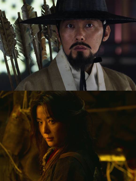 박병은과 전지현이 출연하는 킹덤:아신전의 스틸컷이 공개됐다. /넷플릭스 제공