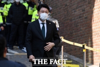 [TF포토] 이명박 전 대통령 자택 방문하는 장제원 의원